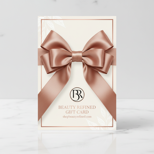 shopbeautyrefined.com for the email and Gift Card with a big bow